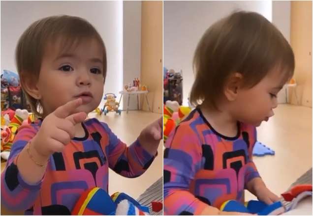 Zoe aprende a falar o nome de Duda Nagle e derrete seguidores; veja