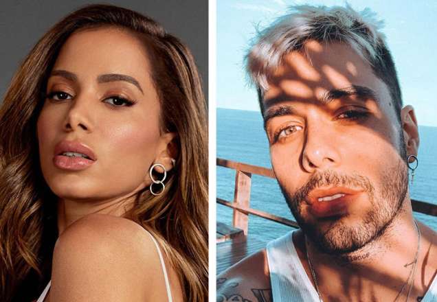 Anitta compra camiseta de casal inspirada em signos para Gui Araújo