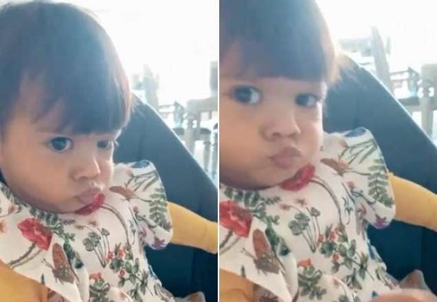 Arthur Aguiar deixa seguidores encantados com careta de Sophia