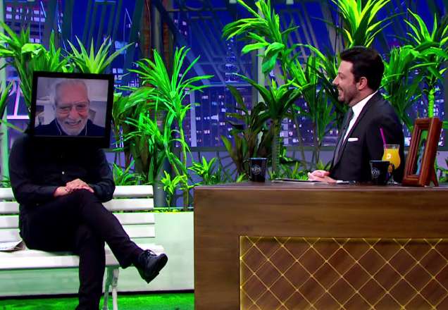 The Noite inova em participação de Carlos Alberto de Nóbrega nesta quinta