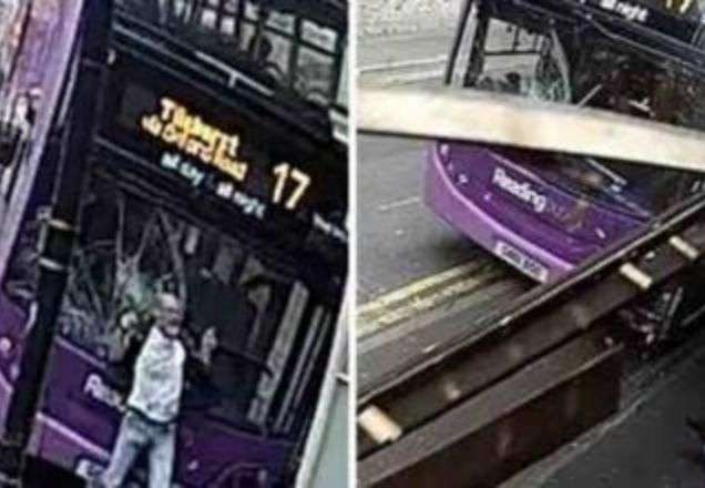 Sete vidas? Inglês é atropelado por ônibus e sai ileso