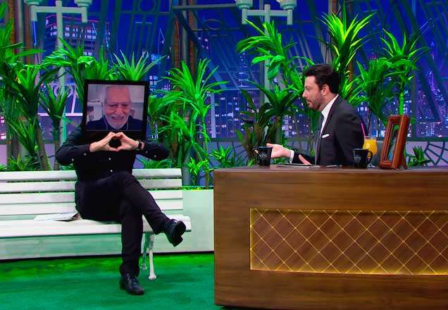 No The Noite, Carlos Alberto fala sobre saudade da família durante o isolamento social