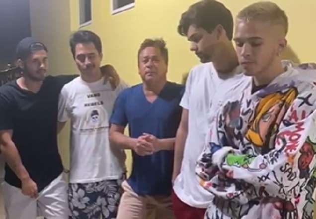 Leonardo se pronuncia após acidente de carro com filhos e sobrinho