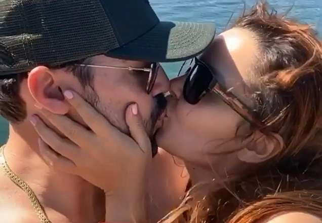 Maiara surge em vídeo romântico com Fernando durante passeio de barco