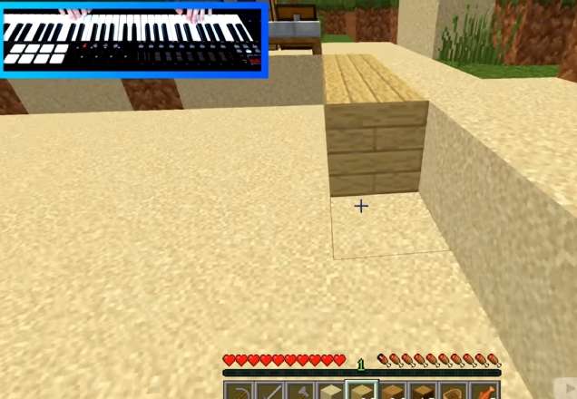 Minecraft pode ser jogado com teclado de piano como se fosse o controle