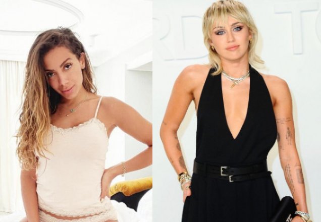 Miley Cyrus flerta com Anitta ao comentar foto de ensaio da cantora