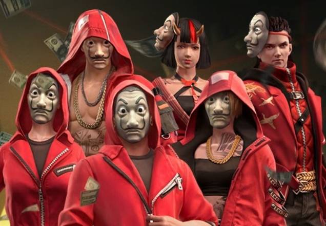 Free Fire recebe crossover de La Casa de Papel com várias atividades