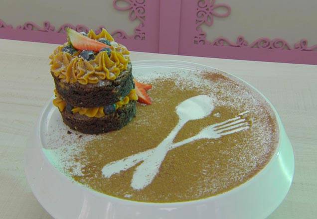 Saiba como fazer o Brownie De Nozes e Doce De Leite