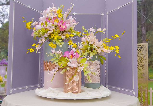 Bolo Vaso de Flores e Torre Colméia Real elevam o nível da competição no Bake Off Brasil
