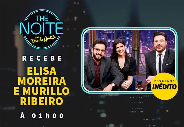 Danilo Gentili recebe o casal de delegados Elisa Moreira e Murillo Ribeiro nesta terça