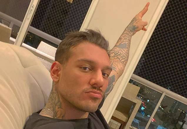 Lucas Lucco mostra barriga da esposa grávida e arranca risadas dos seguidores