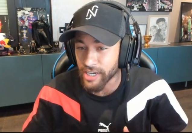 Neymar alcança pico de 110 mil espectadores em estreia na Twitch
