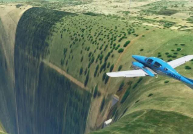 Brasil vira "buraco negro" no mapa do Microsoft Flight Simulator