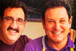 Luís Ricardo e Ratinho comentam o acidente com fogo no palco do programa