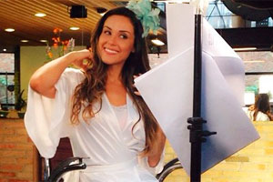Nadja Haddad começa a maratona de gravações do SBT Folia