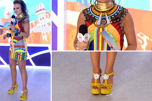 Eliana usa look inspirado na África 