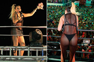 Alinne Rosa abusa da transparência no Carnaval de Salvador