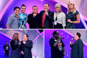 Raul Gil recebe Amado Batista, Ludmilla e MC Catra