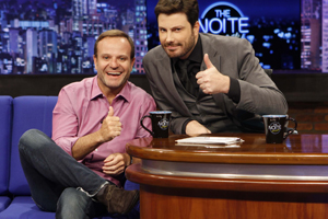 The Noite completa um ano no ar com entrevista de Rubens Barrichello