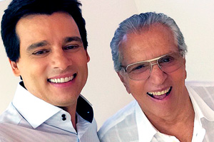 ´Cazalbé... Meu amigo´, brinca Celso Portiolli na legenda da foto