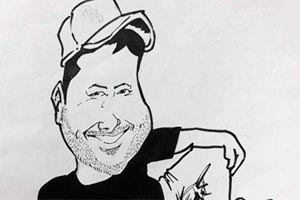 Fã faz caricatura de Danilo Gentili; você acha que ficou parecido?