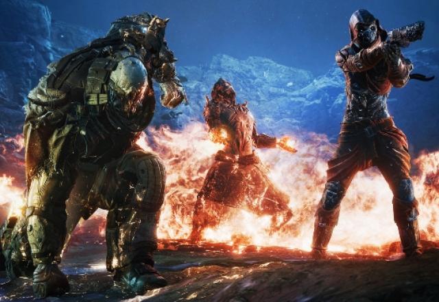 Imagem de gameplay de Outriders.