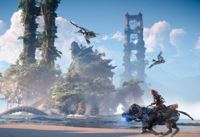 Imagem do trailer de Horizon Forbidden West.