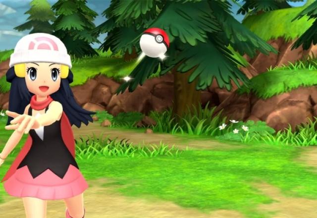 Personagem feminina de Pokémon Brilliant Diamond e Shining Pearl.