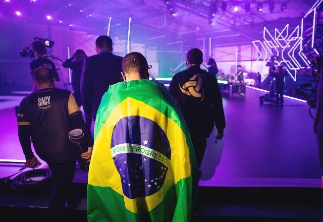 Equipe da Team Vikings chegando ao stage do Masters Reykjavik.
