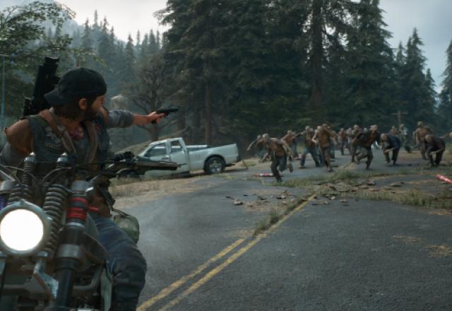Imagem promocional de Days Gone, jogo da Sony que foi lançado para PC.