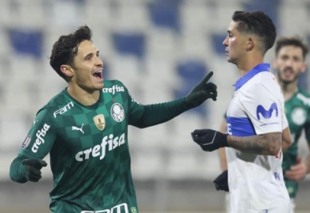 Raphael Veiga fez o gol do Palmeiras
