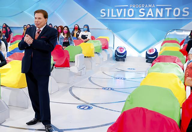 Silvio Santos no palco do seu programa | Foto: Lourival RIbeiro/SBT
