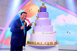 Raul Gil completa 5 anos no SBT com Sidney Magal e Chiquititas