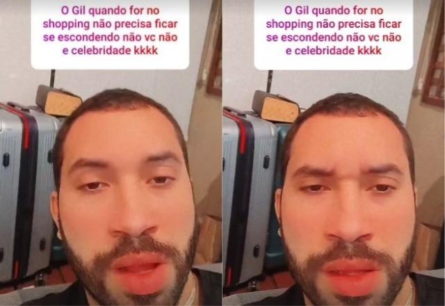 Gil do Vigor responde comentário negativo nos stories do Instagram