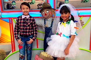 Matheus e Ana Júlia entram no clima de Festa Junina no Bom Dia