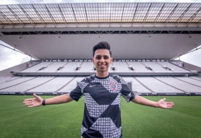 Nobru no estádio do Corinthians
