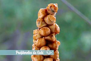 Receita Torre de Profiteroles da Gabi