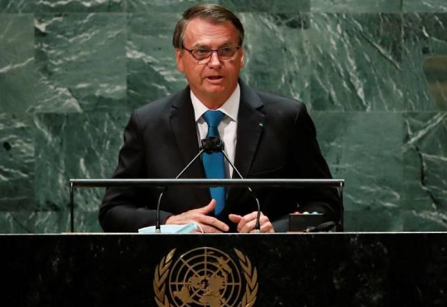 Bolsonaro discursou na abertura da 76ª Assembleia Geral da ONU | reprodução/YouTube/UN