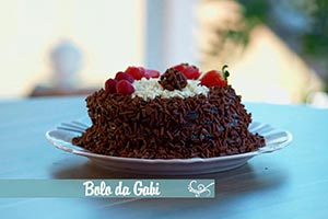 Receita do Bolo de Brigadeiros da Gabi