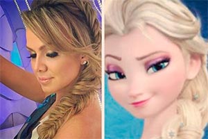 Elsa ou Eliana? Apresentadora entra no clima de Frozen