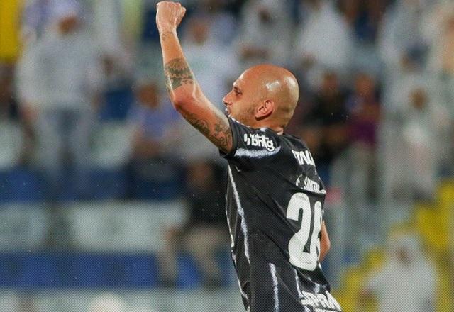 Lance do jogo entre Corinthians e Santo André