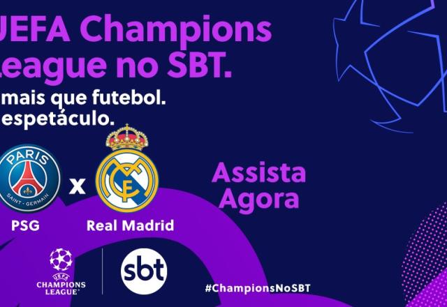 Com PSG x Real Madrid pela Champions, SBT derrota a Record e fecha em 2º