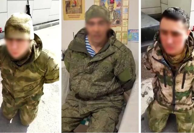 Soldados russos na segunda maior cidade da Ucrânia (Foto: Reprodução/Redes sociais)