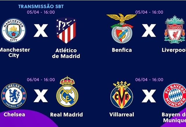 SBT transmite quartas de final da Champions League