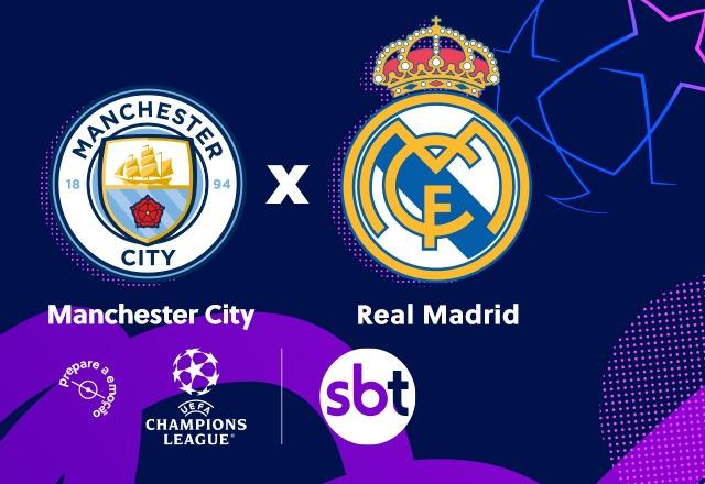 Manchester City x Real Madrid: onde assistir Champions League AO VIVO
