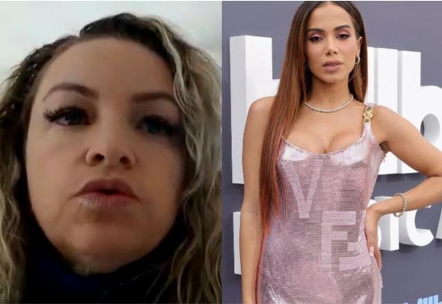 Figurante Erica Giusti Nakashima à esquerda; Anitta à direita
