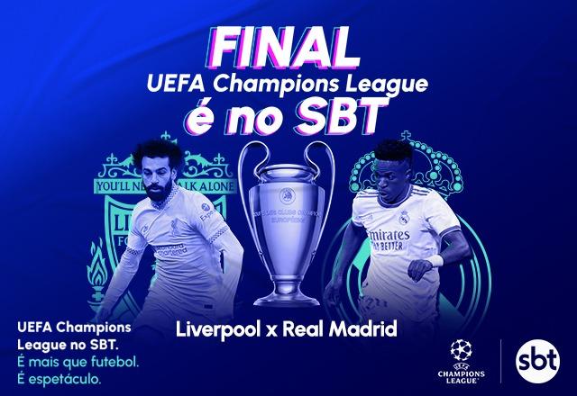 SBT supera Globo e lidera ibope com Liverpool x Real Madrid