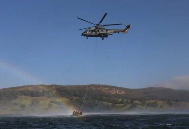 Marinha envia helicóptero para auxiliar nas buscas por jornalista e indigenistas desaparecidos no Amazonas | Divulgação/Marinha