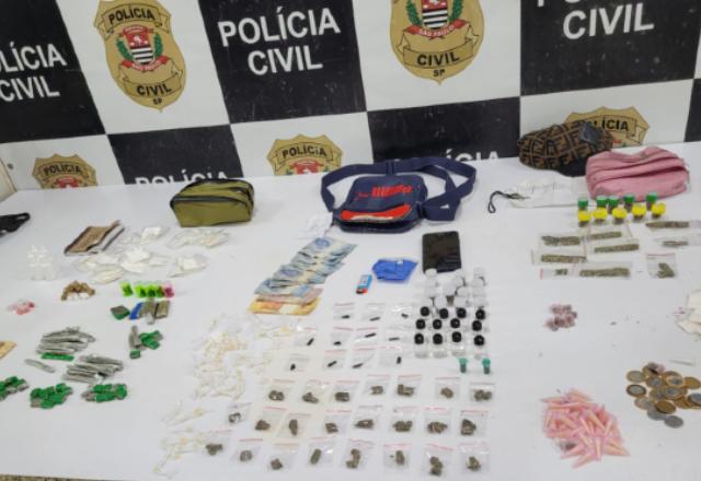 Os presos foram levados para a sede do Denarc, no centro de São Paulo | Divulgação