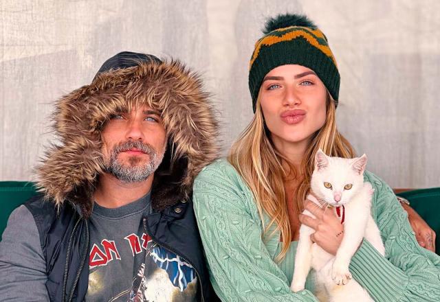 Bruno Gagliasso, Giovanna Ewbank e um gato